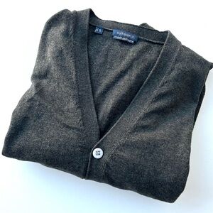 SuitSupply Cotton-Cashmere Fine Knit Sweater – Forest Green